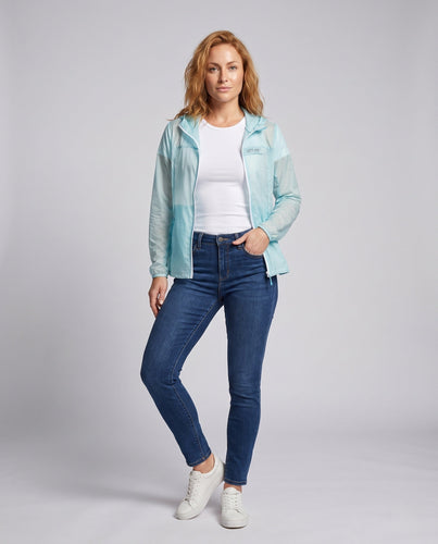 Damen nan ultraleichte Wind- und Sonnenschutzkapuzenjacke mit atmungsaktivem Mesh-Futter und Packtasche Drune