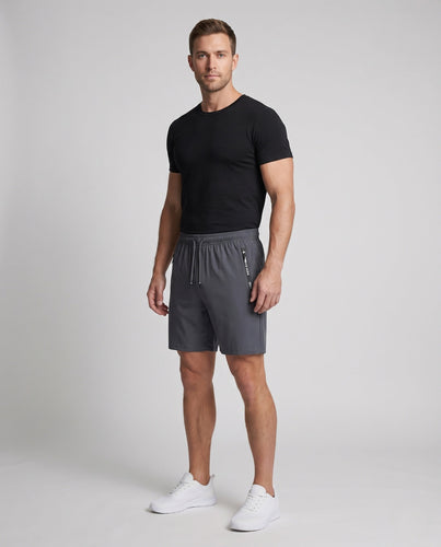 Herren nan leichte Performance-Tech-Shorts mit feuchtigkeitsableitender Mikrofaser, elastischem Tunnelzug und verschweißten Reißverschlusstaschen Drune