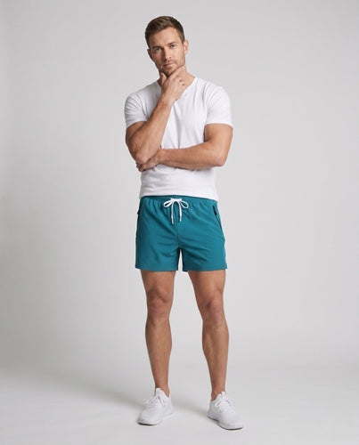 Herren nan wasserabweisende Badeshorts mit elastischem Bund und Reißverschlusstaschen Drune