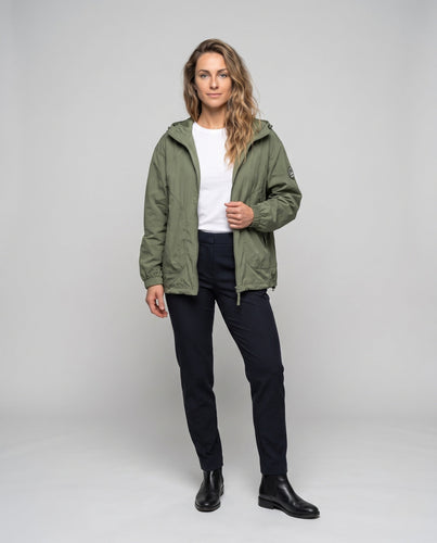 Unisex nan leichte winddichte Kapuzenjacke im Oversize-Schnitt mit verstellbarem Saum Drune