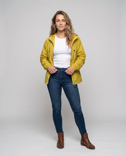 Unisex nan leichte Windjacke mit Kapuze, wasserabweisender Polyester-Nylon Mischung und verstellbarem Saum Drune
