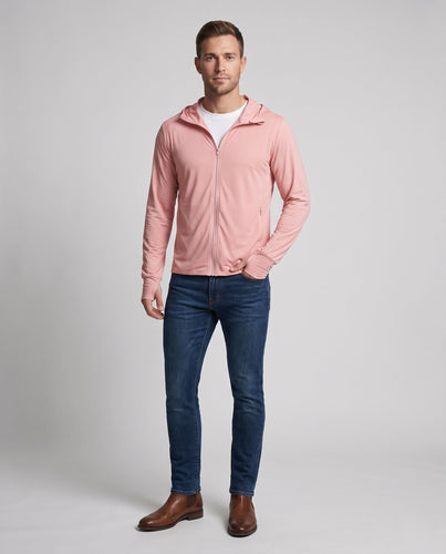 Unisex nan ultraleichte Sonnenschutzjacke mit Schildkapuze und kühlendem Eisseidenstoff Drune