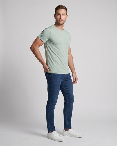 Herren nan atmungsaktives Funktions-T-Shirt mit Mesh-GewDrunee und Rundhalsausschnitt Drune