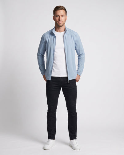 Herren nan leichte atmungsaktive Softshelljacke mit Stehkragen und durchgehendem Reißverschluss Drune