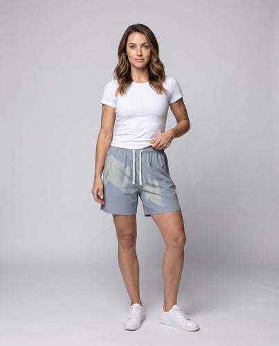 Damen Funktionale Sportshorts mit seitlichen Reißverschlusstaschen Drune