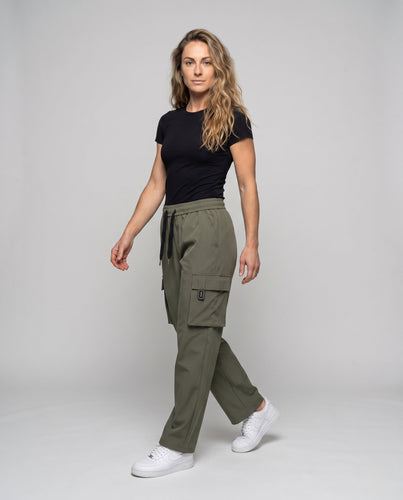 Damen lässige Cargo-Hose mit praktischen Taschen Drune