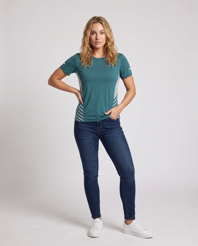 Damen sportives Funktions-T-Shirt mit atmungsaktivem Design Drune