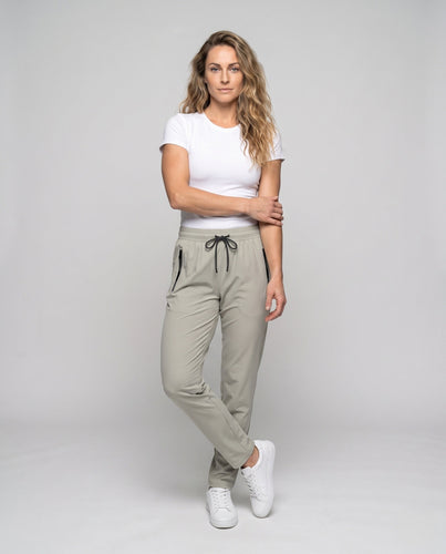 Damen Sportliche Jogginghose mit seitlichem Reißverschluss Drune