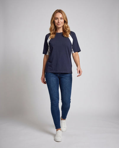 Damen sportliches T-Shirt mit innovativer Raglanärmel-Konstruktion Drune