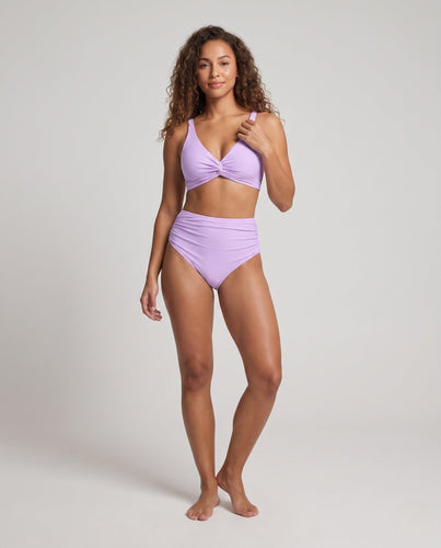 Damen Hochtailliertes Bikini-Set mit Wickel-Oberteil Drune