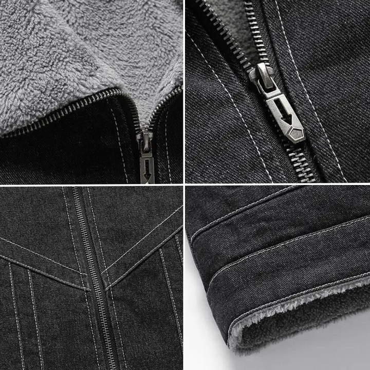 Drune | Denim-Fleece-Jack
