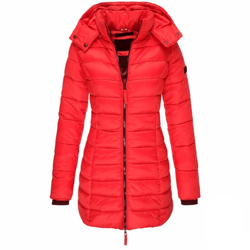 Drune | Gefütterte Winter-Daunenjacke für Frauen mit Kapuze