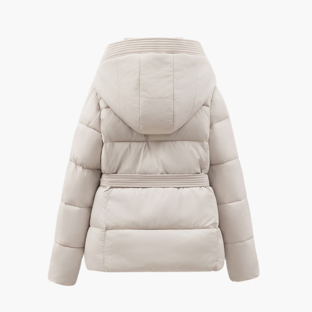 Drune | Kapuze Gürtel Daunenjacke Winterjacken und Mäntel für Damen