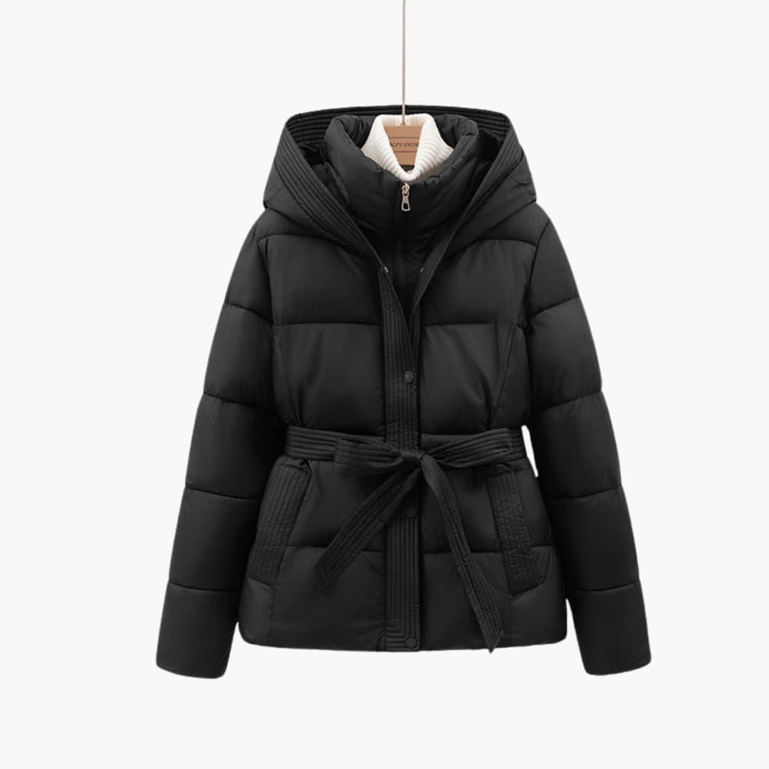 Drune | Kapuze Gürtel Daunenjacke Winterjacken und Mäntel für Damen