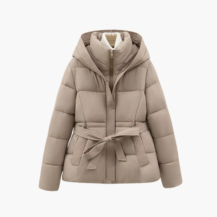 Drune | Kapuze Gürtel Daunenjacke Winterjacken und Mäntel für Damen