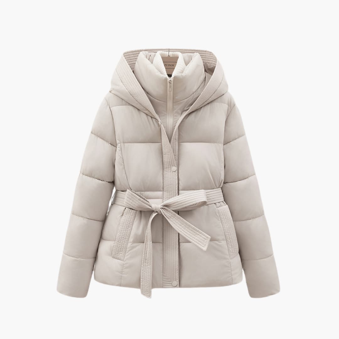 Drune | Kapuze Gürtel Daunenjacke Winterjacken und Mäntel für Damen