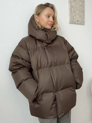 Drune | Übergröße Gewattet Daunenjacke Winterjacke für Damen