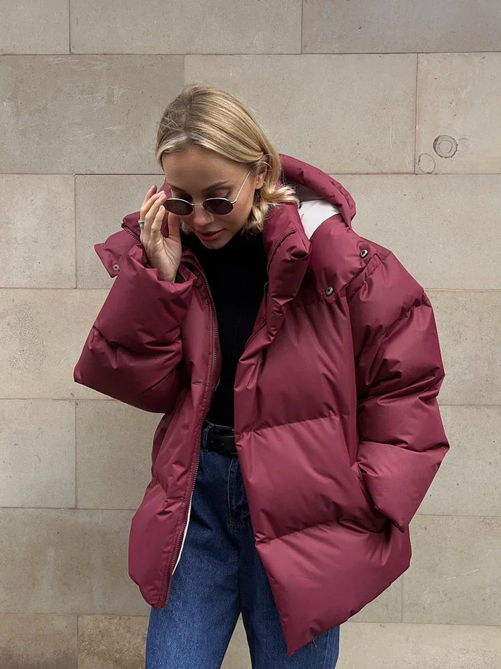 Drune | Übergröße Gewattet Daunenjacke Winterjacke für Damen