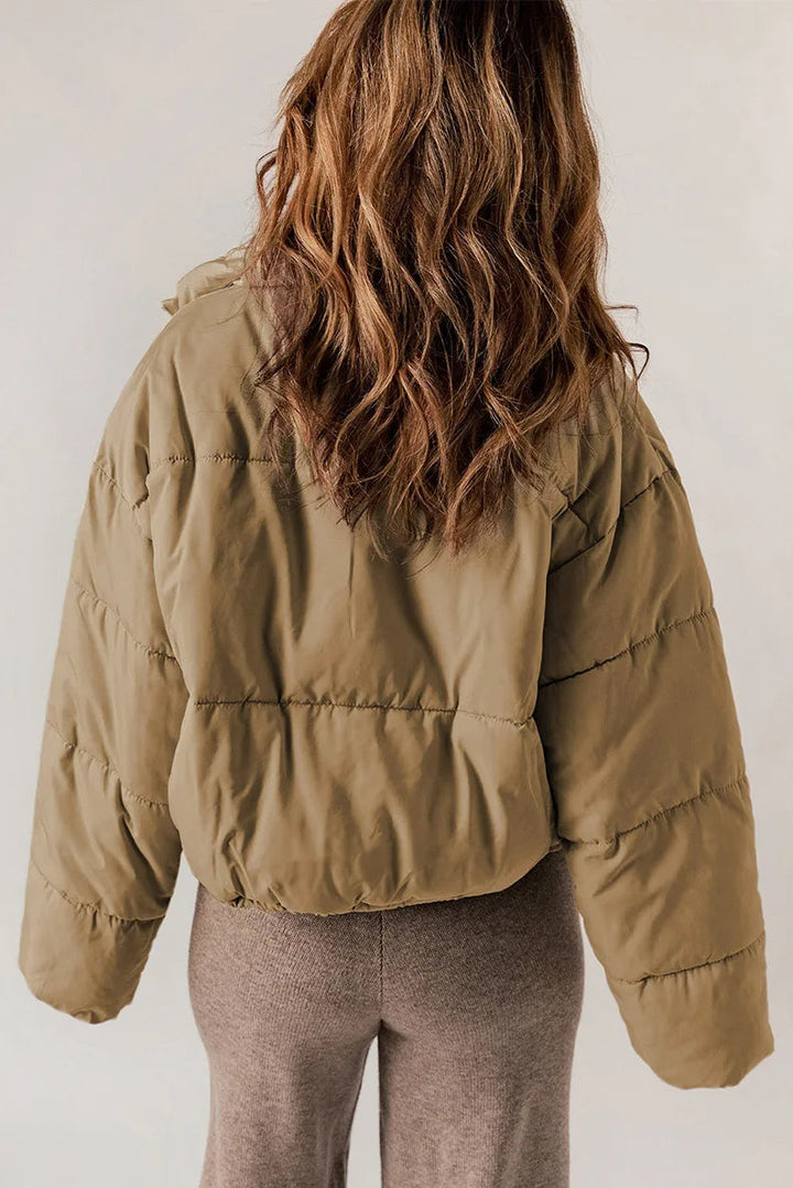 Drune | Warm Kurz Wattierte Jacke Winterjacke für Damen
