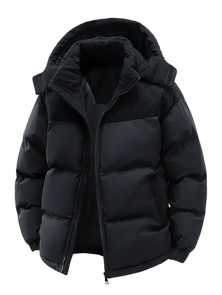 Drune | Warme Gesteppte Winterjacke mit Kapuze für Herren