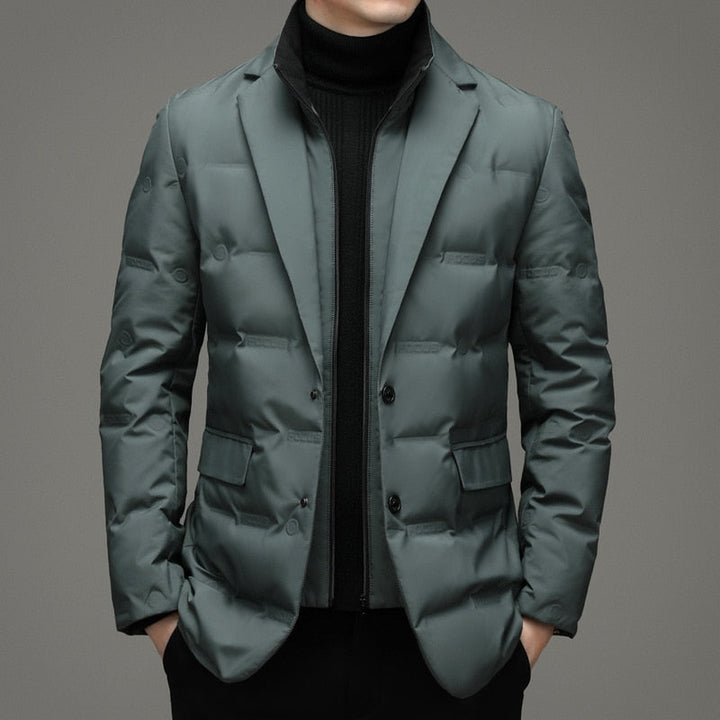 Drune | Reißverschluss Slim Fit Daunenjacke