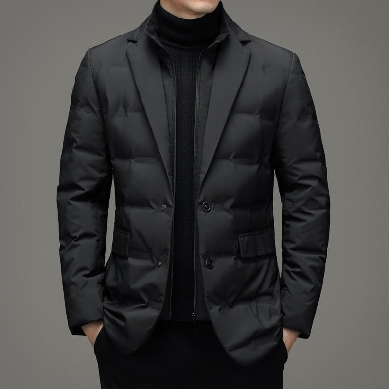 Drune | Reißverschluss Slim Fit Daunenjacke