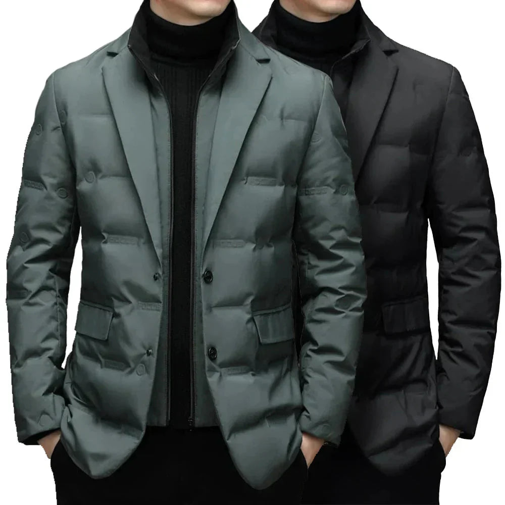 Drune | Reißverschluss Slim Fit Daunenjacke