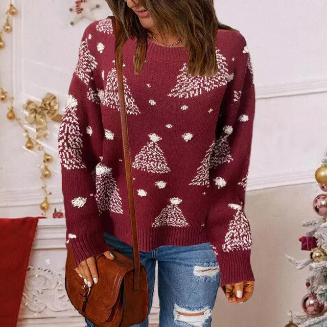 Drune | Weihnachten Lässiger Strickpullover