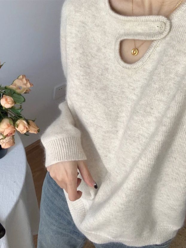Drune | Warmer Damenpullover aus weicher Baumwollmischung