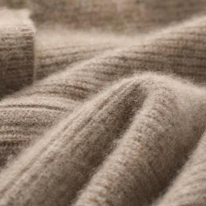 Drune | Damen Merino Strickjacke mit Reißverschluss und langen Ärmeln