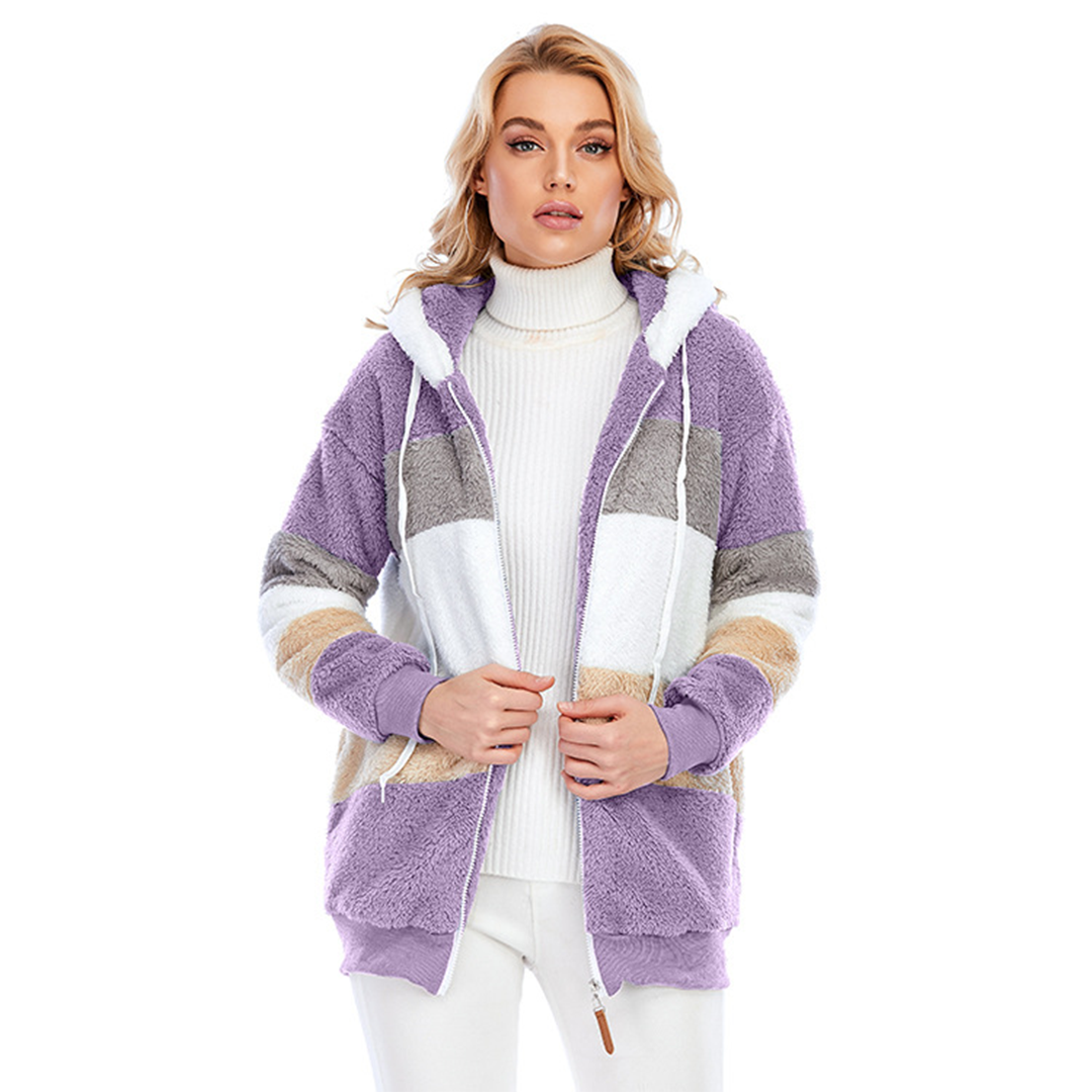 Drune | Winterlich Warm Gefütterte Fleecejacke mit Kapuze