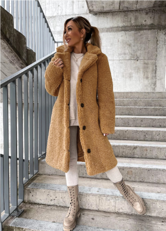 Drune | Winter-Sherpa für Frauen, schick, gemütlich, elegant und flauschig
