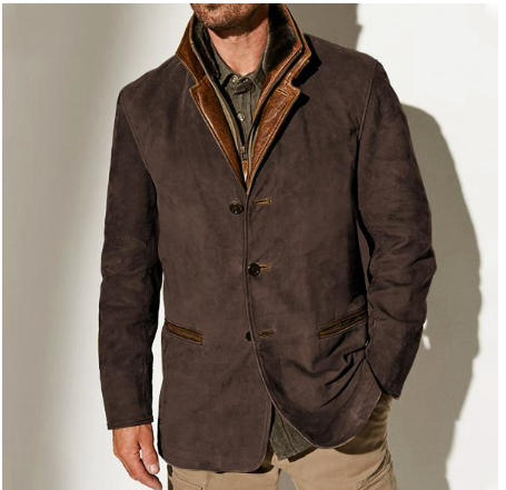 Drune | Blazer - Geschichteter Kragen und Knopf-Front-Design
