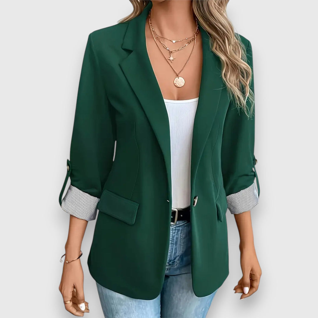 Drune | Blazer Taillierte Passform Einreihe Klassischer Revers Vielseitiger Stil