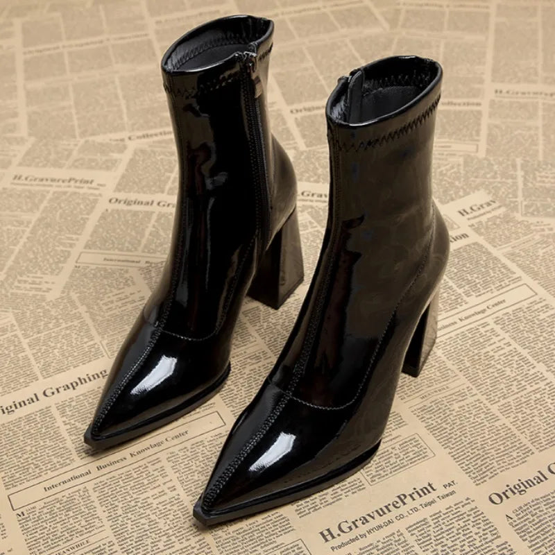 Drune | Damen-Stiefeletten mit hohem Absatz
