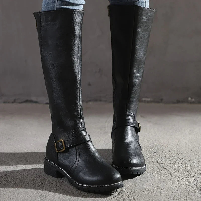 Drune | Elegante Lederstiefel – Trendige Damenstiefel für jeden Anlass
