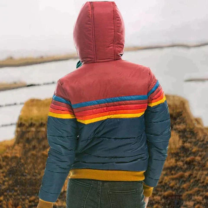 Drune | Gesteppte Kapuzenjacke mit Streifendetail Herwick
