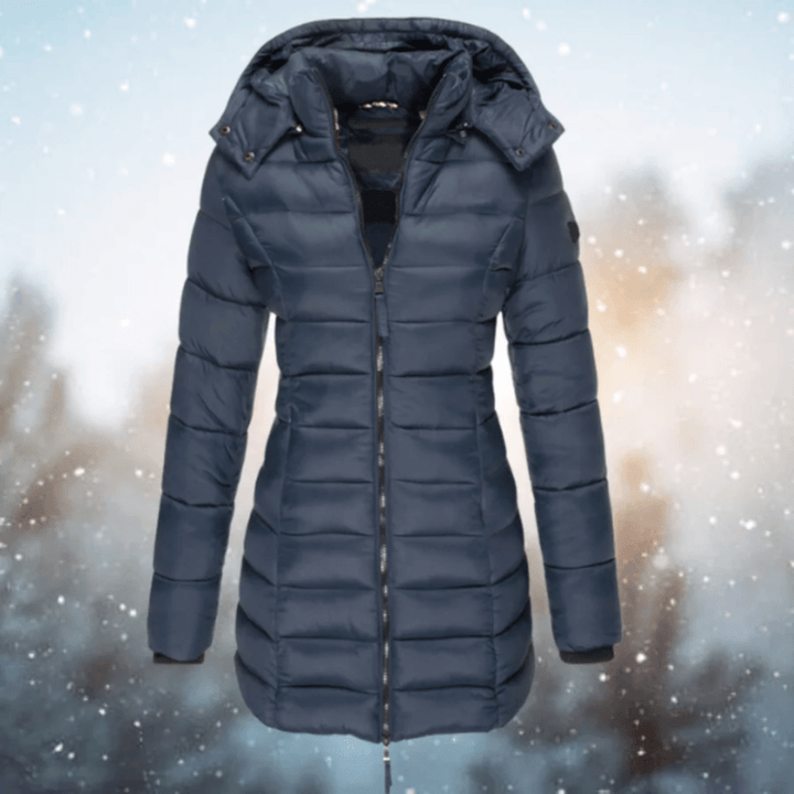 Drune | Gesteppter Langer Slim Fit Puffer Mantel