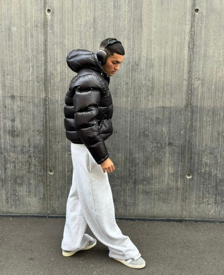 Drune | Gesteppt Winterjacke für Herren - Mit Kapuze, Sherpa-Futter