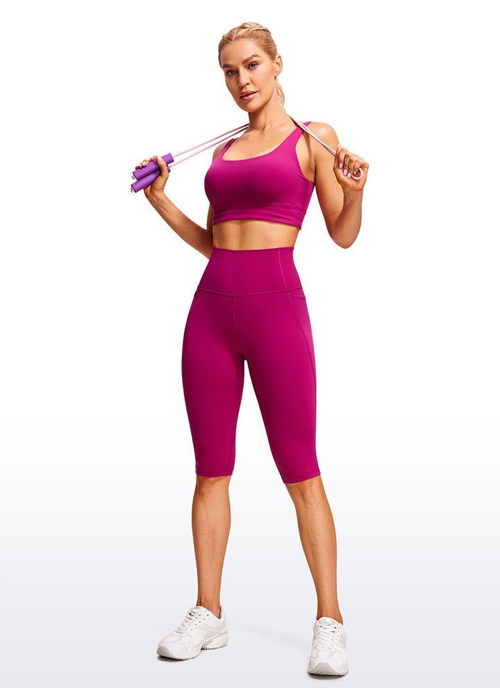 Drune | Knie Länge Taschen Capri Leggings 13''