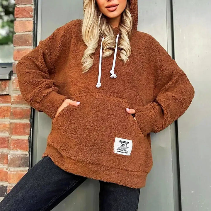 Drune | Moderner Damen-Hoodie mit Plüsch