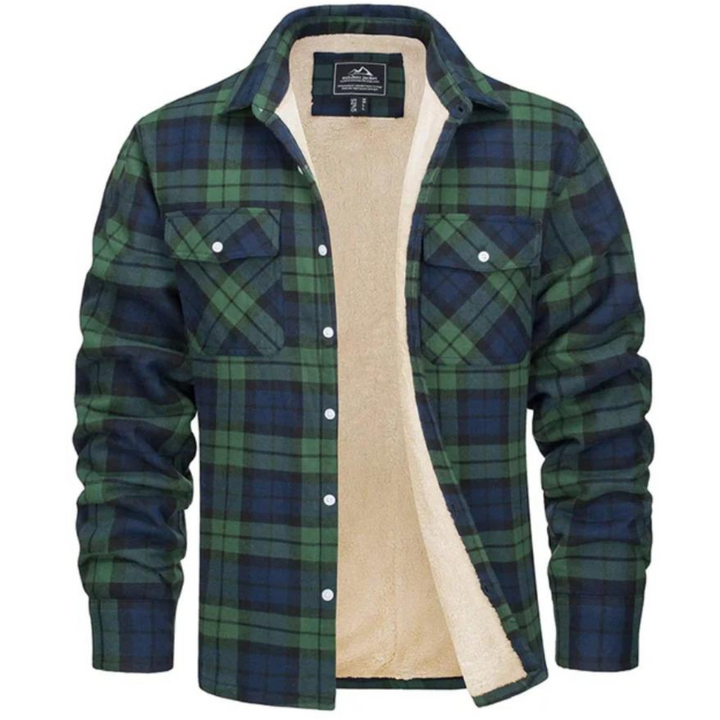 Drune | Karierte Jacke mit Fleece-Futter