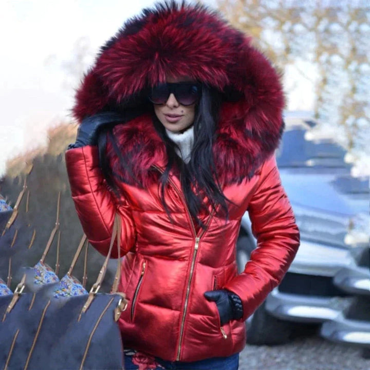 Drune | Winterjacke mit Kapuze aus Fell
