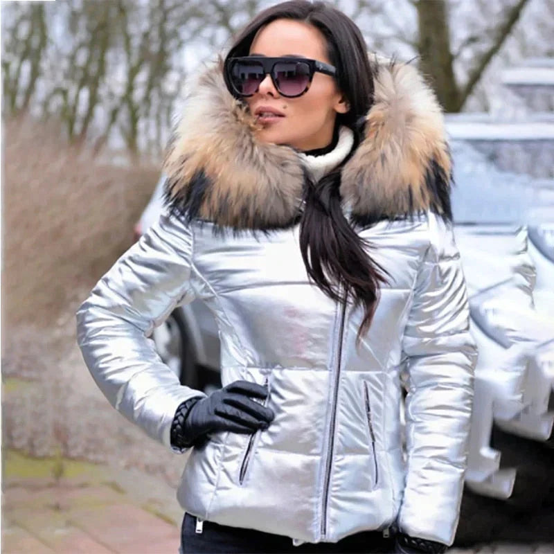 Drune | Winterjacke mit Kapuze aus Fell