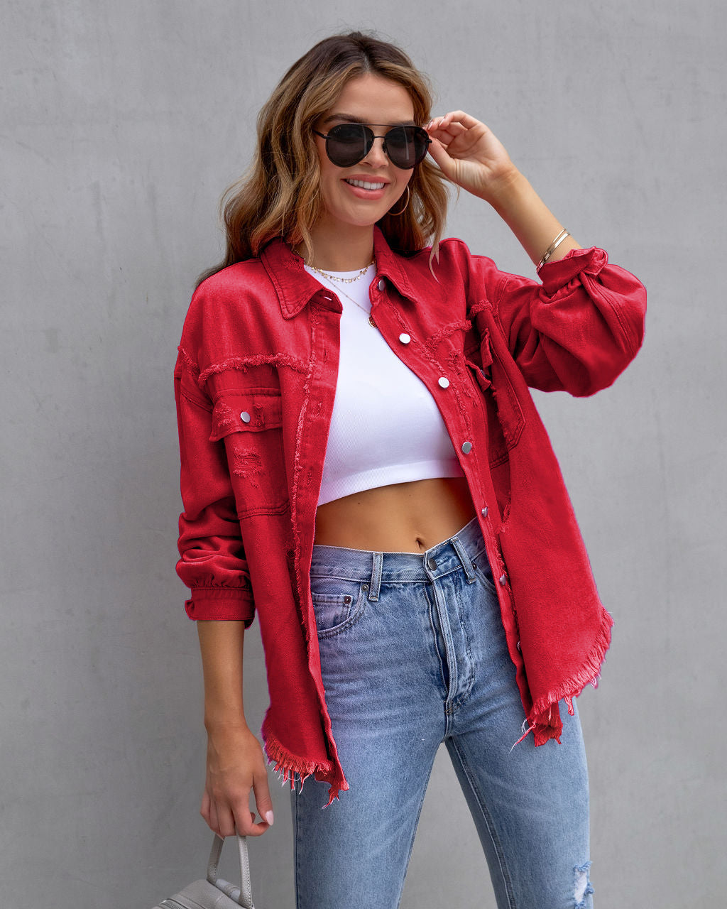 Drune | Zerrissene Jeansjacke