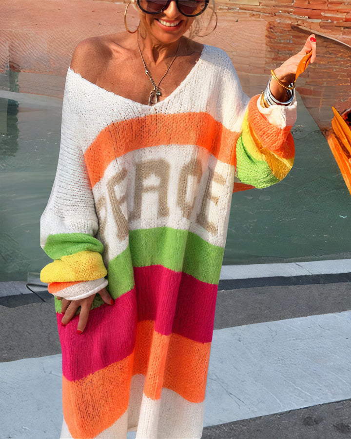Drune | Friedliche Regenbogen Pullover