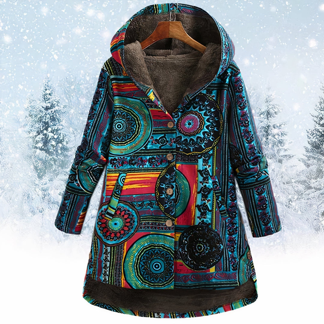 Drune | Blumenjacke mit Kapuze