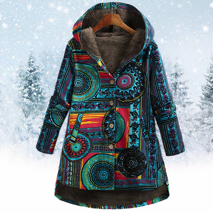 Drune | Blumenjacke mit Kapuze