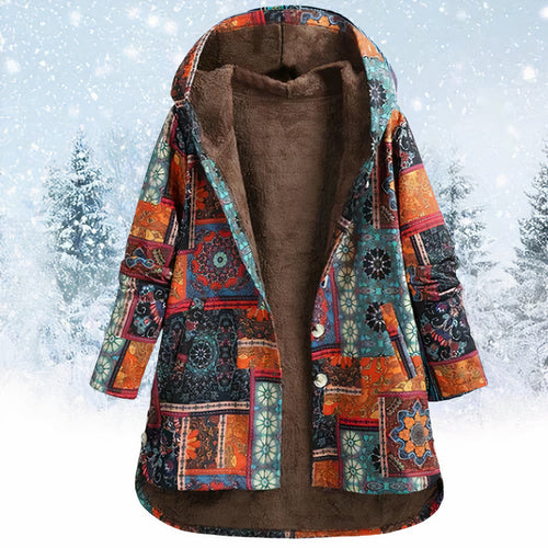Drune | Blumenjacke mit Kapuze