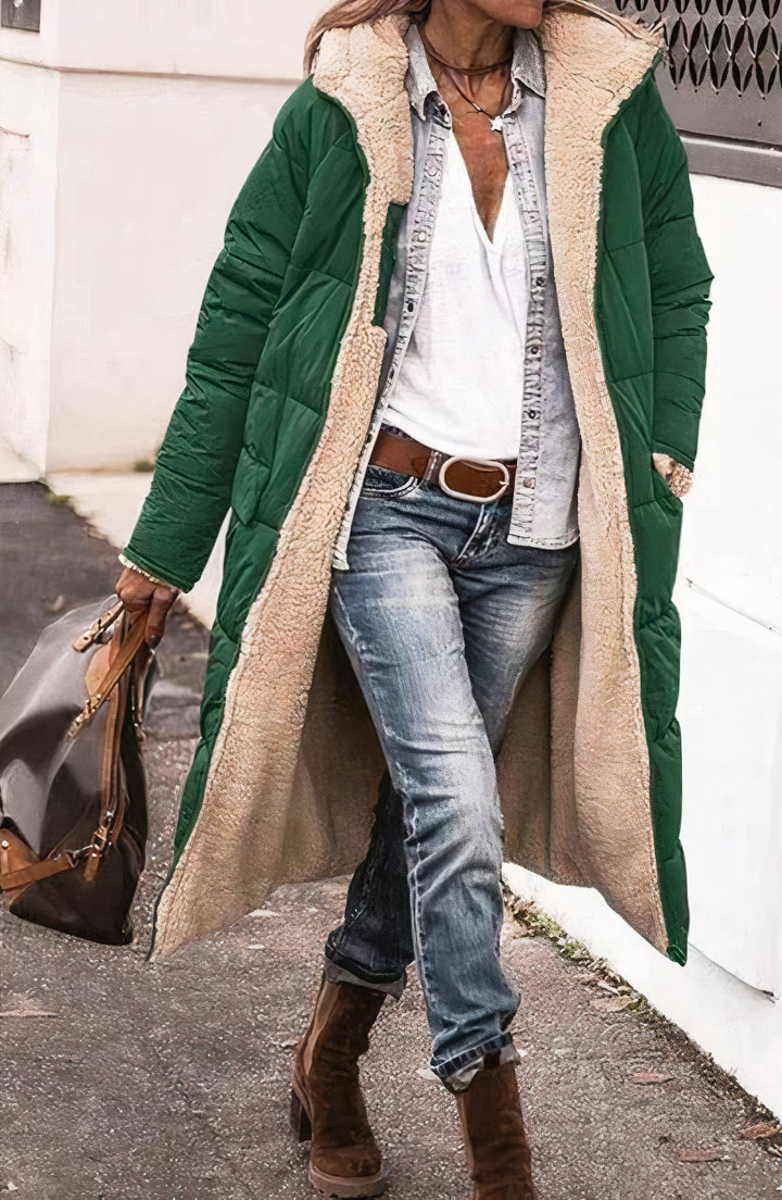 Drune | Wendbare lange Fleecejacke